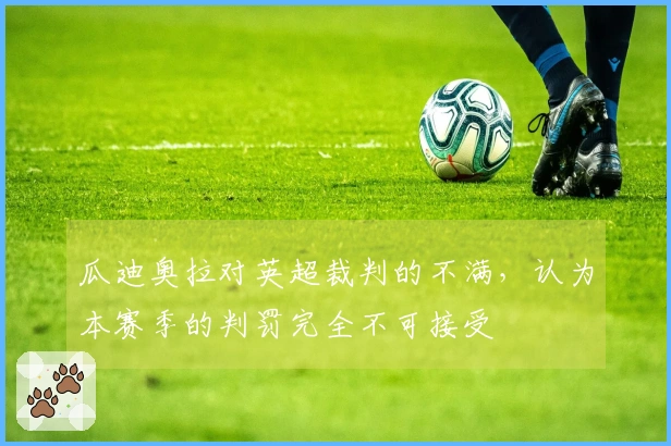 瓜迪奥拉对英超裁判的不满，认为本赛季的判罚完全不可接受